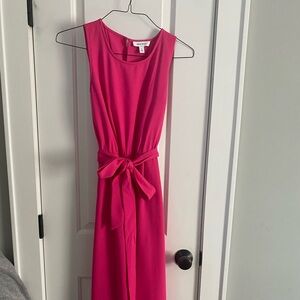 Nine West Pink Flyaway Jumpsuit